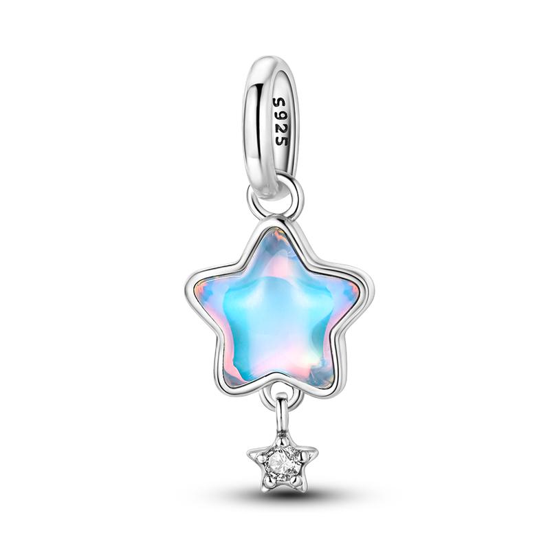 

Marine Organism Seriescopper Charms Pendants Fit Original Pandora Bracelet Diy Beads Shell Pearls Conch Moon Star