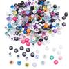 10x6mm 50 szt. Akrylowe Płaskie Koraliki z Literami do Tworzenia Biżuterii DIY
