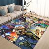 Tappeto Area Tappeto in Metallo 3D I-Iron-Maidens Grande, Tappeto per Soggiorno Camera da Letto Divano Zerbino Decorazione, Tappetino Antiscivolo per Bambini