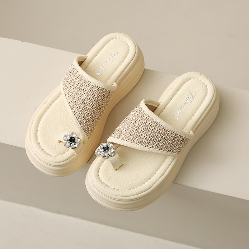 CRLAYDK Womens Slide Sandals Wedge Shoes Casual Summer Platform Dressy Flip Flops Ladies Beach Walking Travel Outdoor Slippers