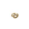 Rhinestone Dazzling Decorated Horseshoe Buckle Ring For Womens Fashion Statement