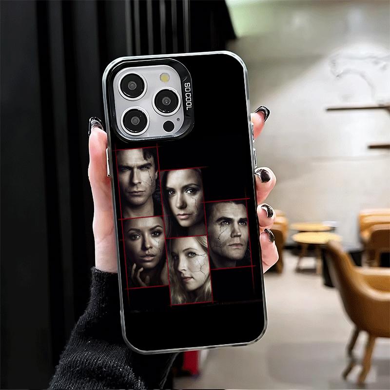 The Vampire Diaries Soft Phone Case for iPhone 15 16 17 Pro Max 17Air 16E 14 Plus 13 12 Mini Shockproof Cover Back Shell