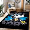 Snoopy And Woodstock Friendship Themed Anti-Slip Rugs - Polyester Home Decor, Suitable for Bedrooms, Living Rooms, Doorways, Studios, and Decorations