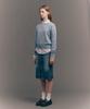 Seteo (W) Maradi Denim Midi Skirt Crinkle Washed Blue