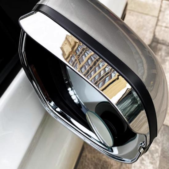 For NISSAN Murano 2025 Chrome Rain Eyebrow Rearview Mirror Frame