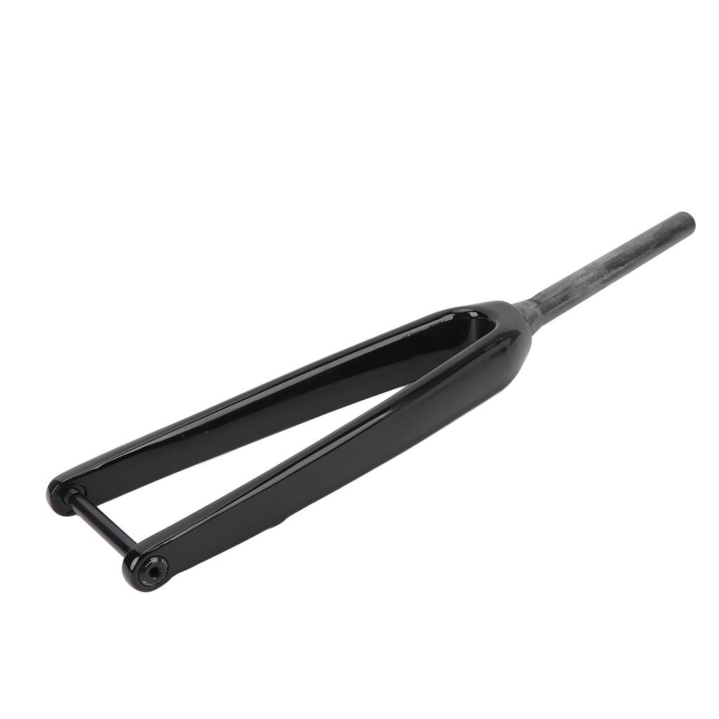 Cycling Front Fork 3K T800 Carbon 100x12mm Thru Axle 1-1/8 Inch Diameter 45mm Offset Flat Disc Brake Front Fork
