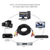 BNC+DC Security Camera Extension Cable for CCTV Video Power Wire Black Cord (10M)