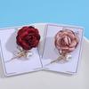 Women 3D Floral Brooch Lapel Pin Ladies Shawl Brooch Pin Clothing Jewelry Accessory for Wedding and Event Outfit