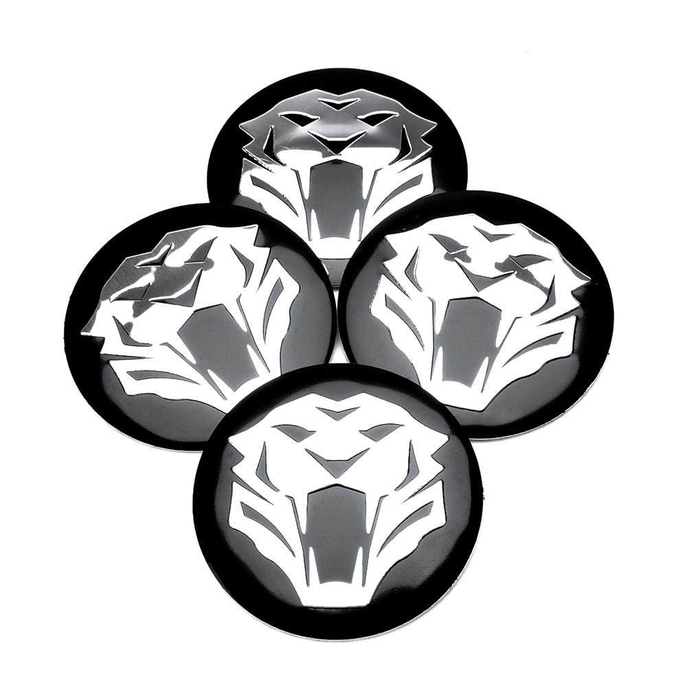 BBAW7 4pcs 560mm Tiger Head Emblems Hub Sticker Rims Cap Car Wheel Center Cap Hub Cap Sticker Rims Cover For KIA Hyundai Peugeot Ford