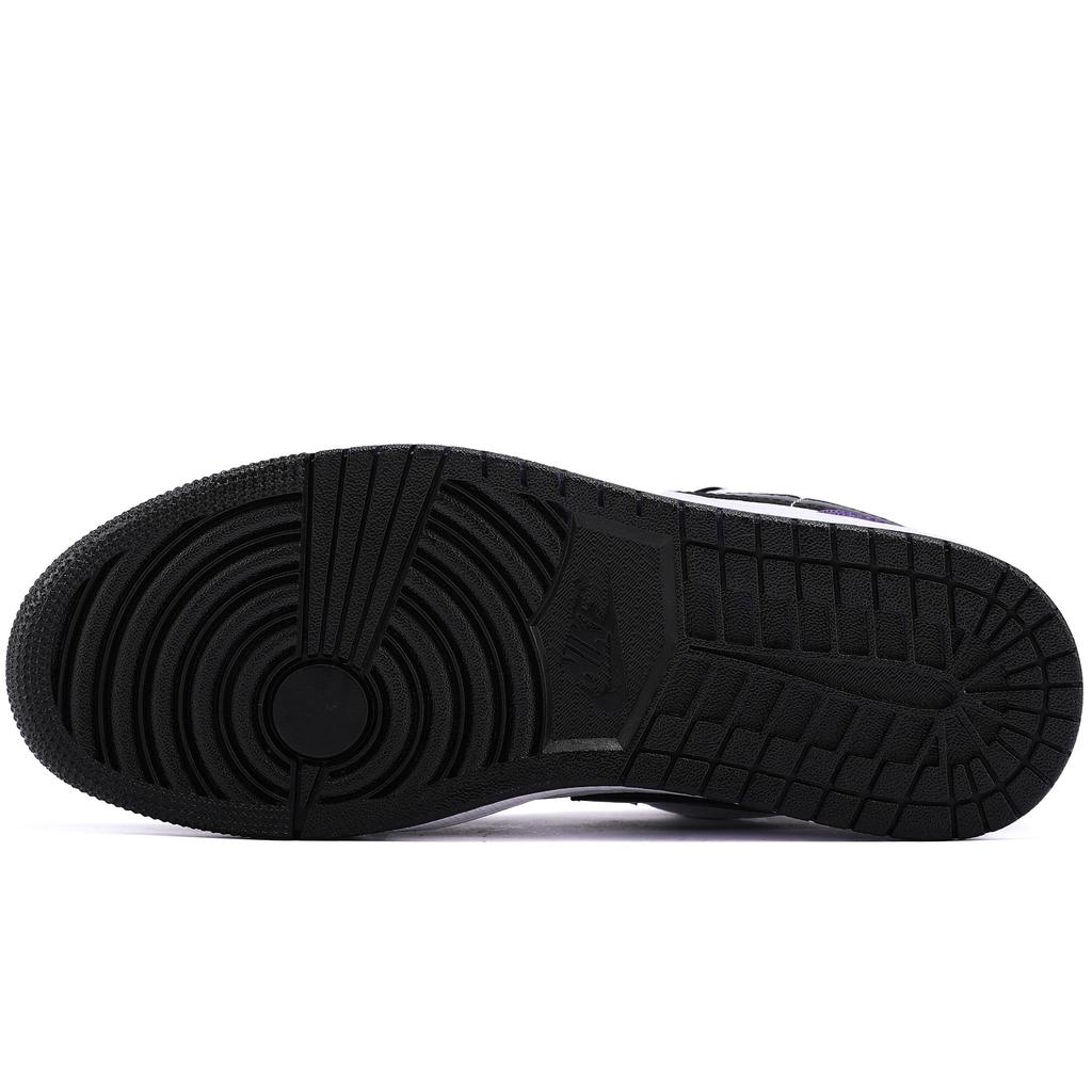 Jordan Air Jordan 1 Low Top Vintage Basketballschuhe Herren Lila Schwarz 553558-040(Team1919--)