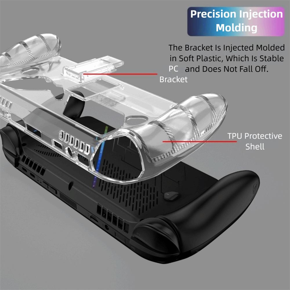 Transparent Protective Cover with Kickstand Host Shell Protective Shell for ROG Xbox Ally/Ally X