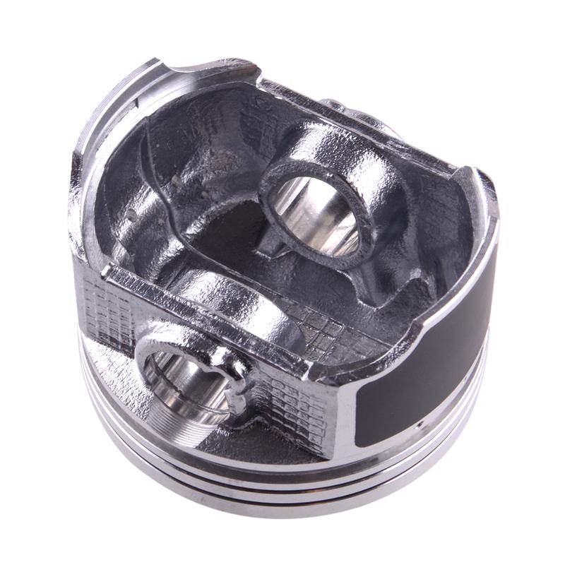 13011-KT0-305 1 set Seturi de garnituri pentru segmente de piston, metal argintiu, 65,5 mm x 43 mm, potrivite pentru Honda XL200R XR200R XR200 1983
