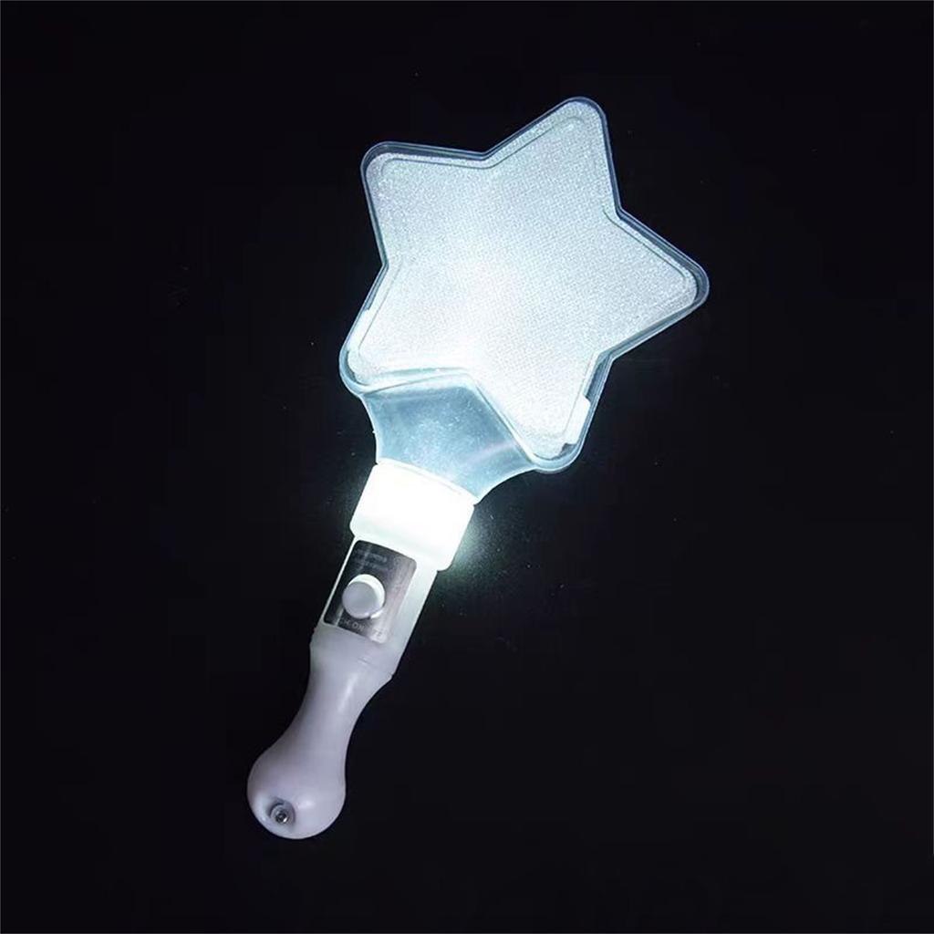 Packung mit 5 bunten LED Leuchtstäben Blinkstäben Herz Sternförmige Leuchtstäbe für Party LED Leuchtstab Nachtclub