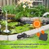 Solar-Springbrunnenpumpe, Lotus-Schwimmwasserspiel, Vogelbad, Teich, Solarpumpe mit 4 Düsen für Garten- und Außendekoration, 1,4 W/7 V