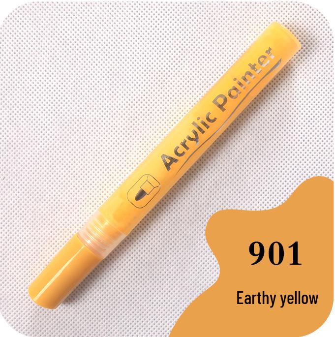 Guan Na 48-Color Waterproof Acrylic Markers for Ceramic, Stone, Graffiti & Coloring