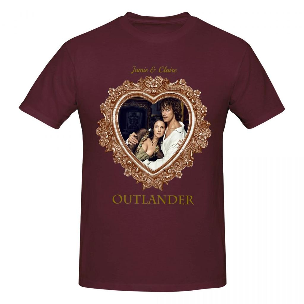 Unisex Outlander Series Jamie And Claire Gifts T Shirt Vintage Cotton T Shirts