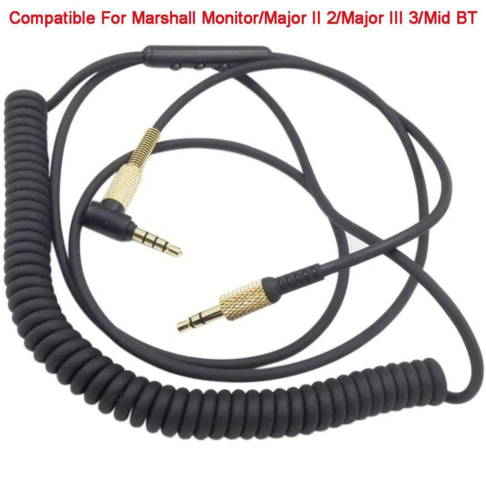 Cavo di ricambio per cuffie con telecomando in linea per Marshall Monitor/Major II 2/Major III 3/Mid BT
