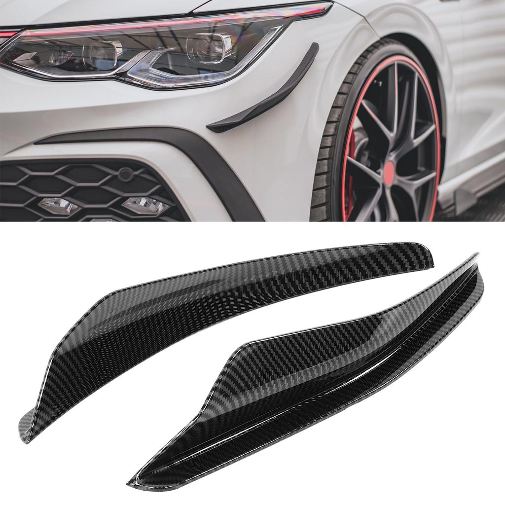 2PCS Front Bumper Aero Kits Canards Wing for Maxton   Replacement for MK8 2021+(Glossy Black )