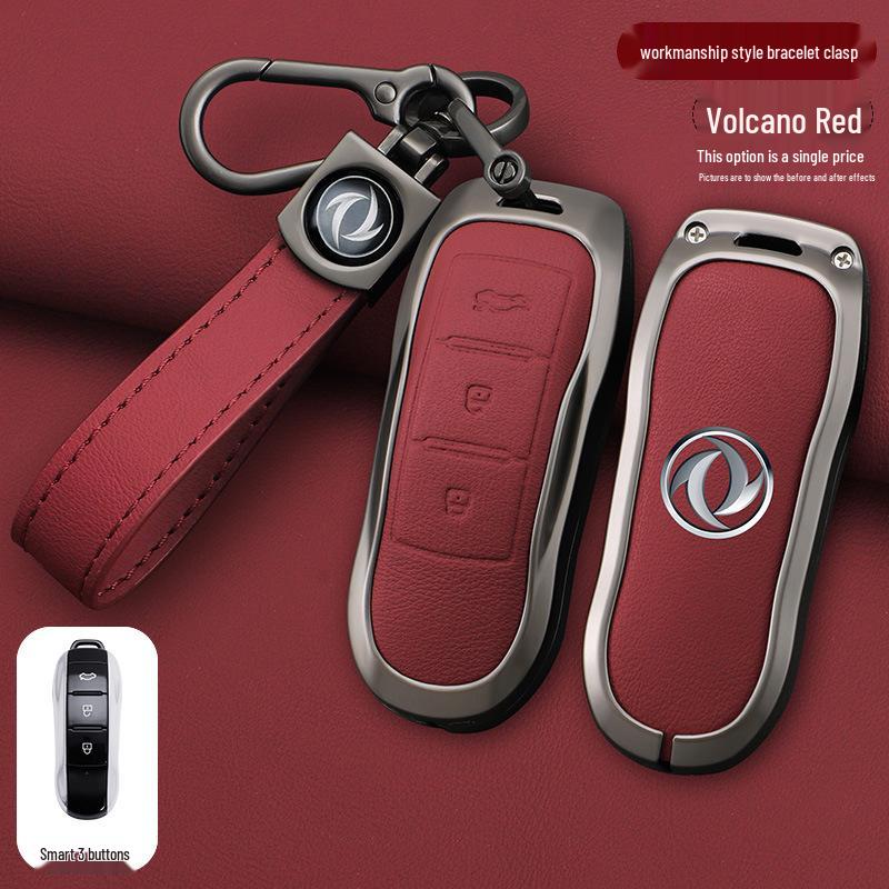 Compatible Key Cover for Dongfeng Fengguang 360, IX5, Seres SF5, and Red Star IX7 Models - Shell, Buckle, and Bag included.