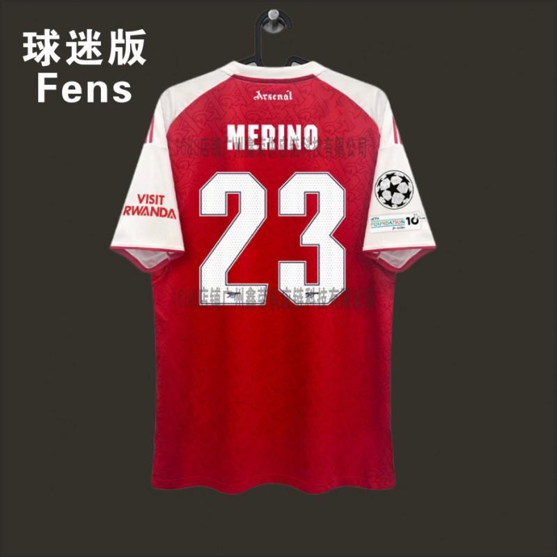 Arsenal Home Away Soccer Jersey Saka 7 Odegaard 8 Premier League Champions Fan Version