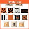 Leinen Kissenbezug Halloween Kürbis Trick Or Treat Design 45x45cm**
