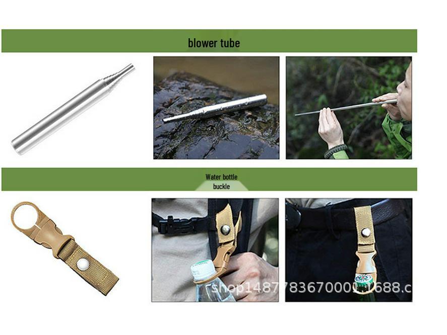 Waterproof Outdoor Adventure First Aid Kit & SOS Survival Set