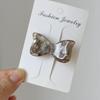 Korean Trendy Striped Bow Hair Clip for Girls