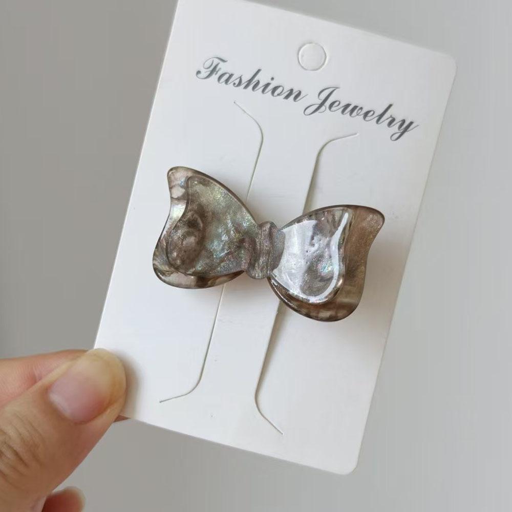 Korean Trendy Striped Bow Hair Clip for Girls