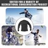 Uxcell Motorcycle Riding Protection Full Body Armor Jacket with Backbone Protector for Skateboarding and Size L Skiing, Black,