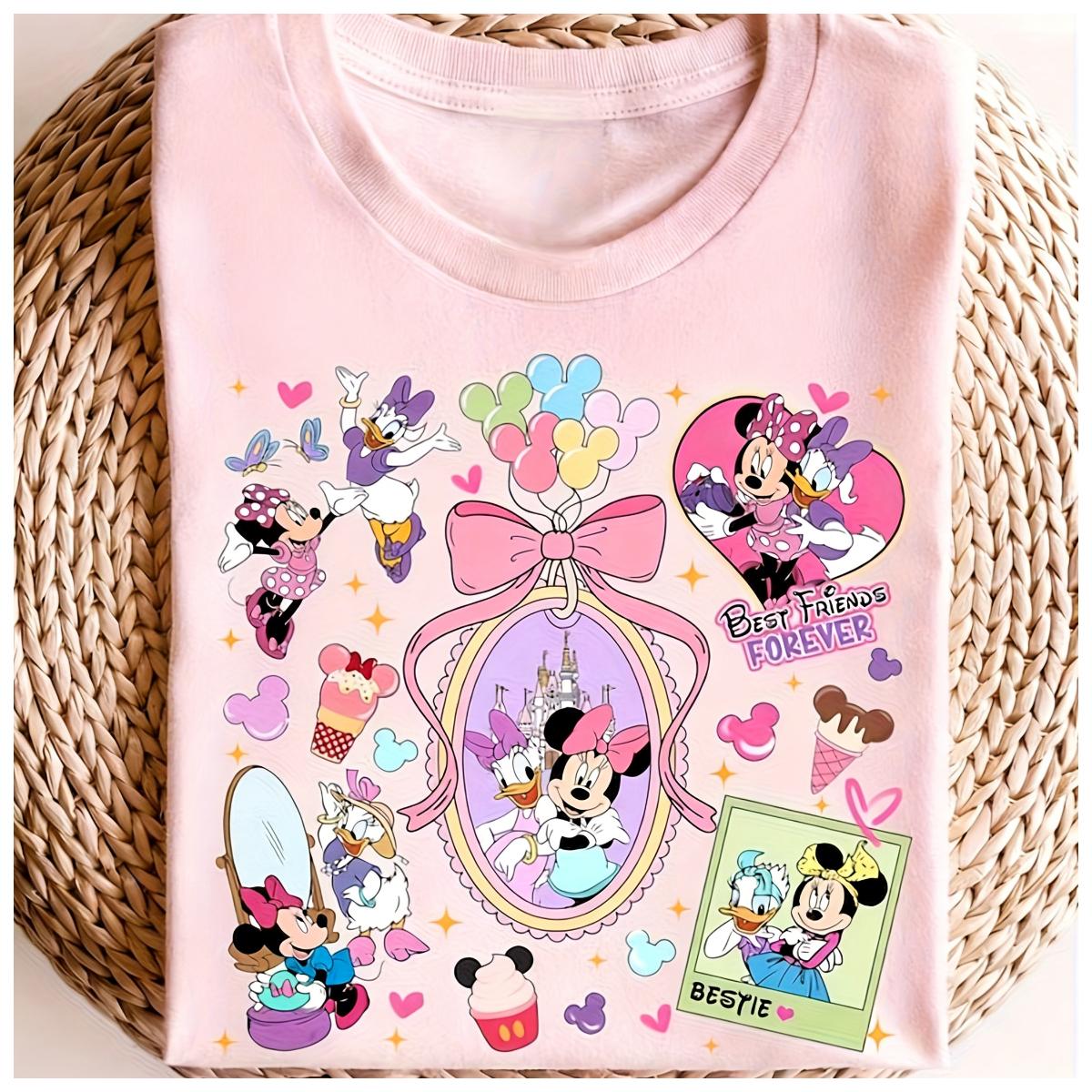 

Printed Minnie and Daisy Childrens Tshirt Summer New Product Boys and Girls Casual and Fashionable Pure Cotton Top S