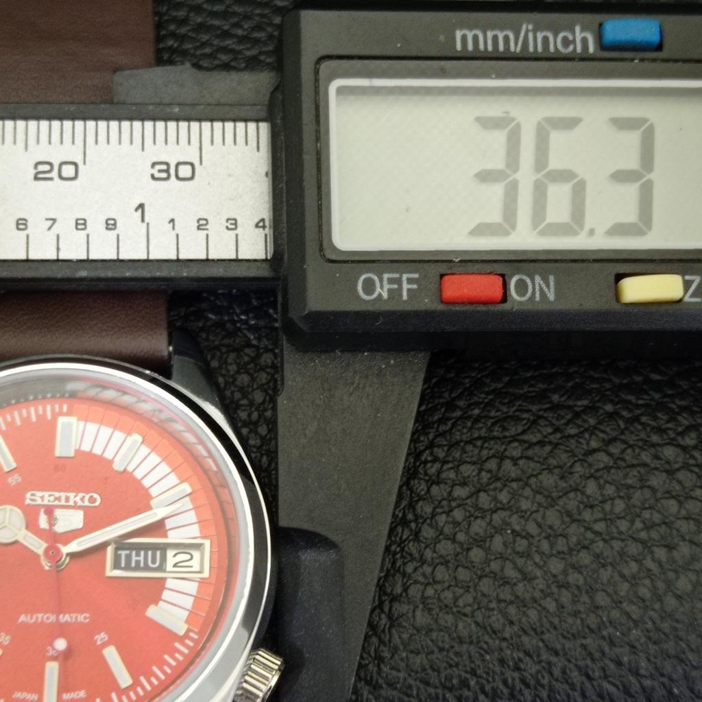 AUTOMATIC VINTAGE REFURBISHED SEIKO 5 6309A JAPAN MENS RED DIAL WATCH a441144-9 Sk-a441144-1