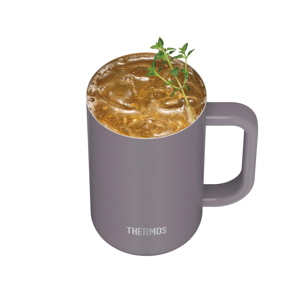 Thermos Vacuum Insulated Dishwasher Thermos Flask Keeps Beer Hot or GY Mug, 600ml, Gray, Safe, Design, Cold, JDK-602C