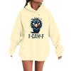 Women's Fashion Casual Long Sleeve Loose  Printed Sweatshirt