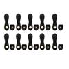 10 Sets Sew On Leather Snap Buckle DIY Handcraft Soft Genuine Leather Purse Tab Closures for Craft