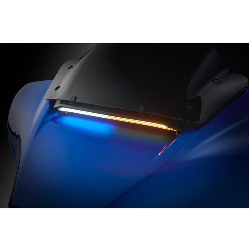 Precise Windshield Center Fairing Vent Light For Touring CVO Electra Street Glide Ultra 2023-2025 Motorcycle LED