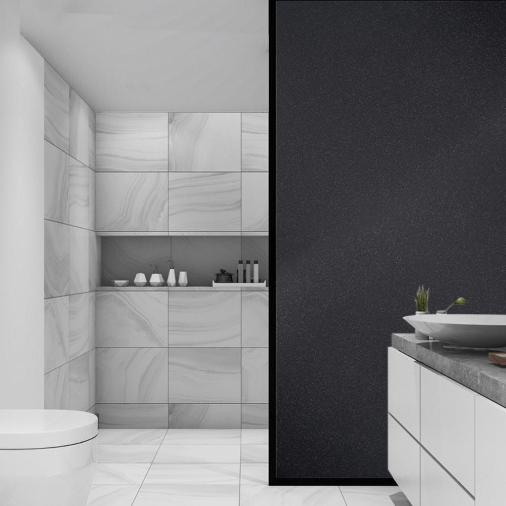 Matte Window Film Decorative Glass Film Anti UV Window Privacy Film Frosted Non Adhesive Cover Stained Sticker for Home Office