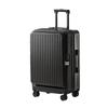Side-Opening Expandable Luggage Set: Includes Large 24-Inch Suitcase with 20-Inch Carry-On, Silent Universal Wheels, and Trolley Attachment.