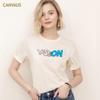 Summer New Style Embroidered Short-Sleeved T-Shirt Women Loose Round Neck Blouse Women