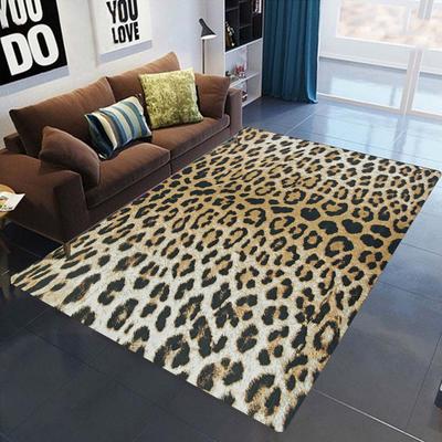 Animal Print Pattern Area Rug With Leopard Zebra Designs Fashionable Floor Decor Comfortable Carpet For Living Room Bedroom