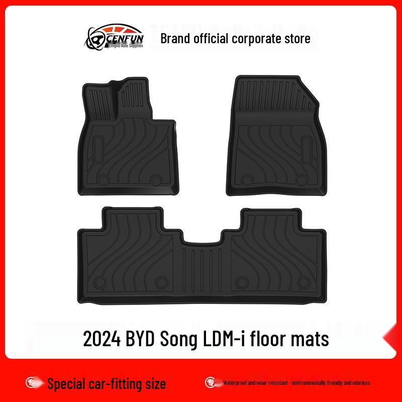 2024 BYD Song L-DMi Waterproof TPE Trunk and Floor Mats – Eco-Friendly and Durable