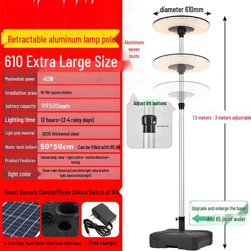 Садовый фонарь с датчиком движения на солнечных батареях