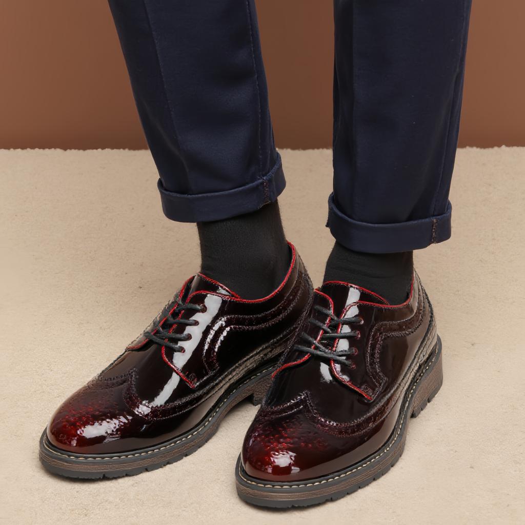 Men Leather Shoes 2026 Brand Comfortable Fashion Leather Shoes Men