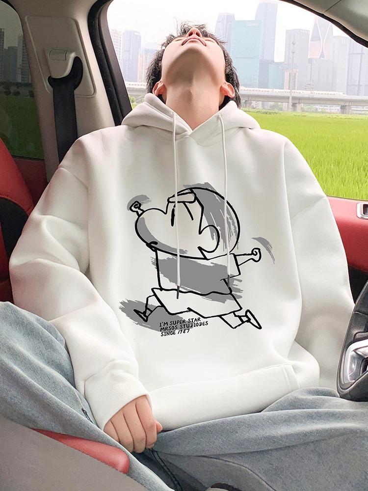Herren Cartoon Oversize Hoodie - 2025 Herbst/Winter Lässige Streetwear Jacke