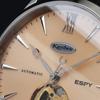 Kentex ESPY Dress Open Heart Champagne Salmon Men's Automatic Leather E660M-03 Wrist Watch