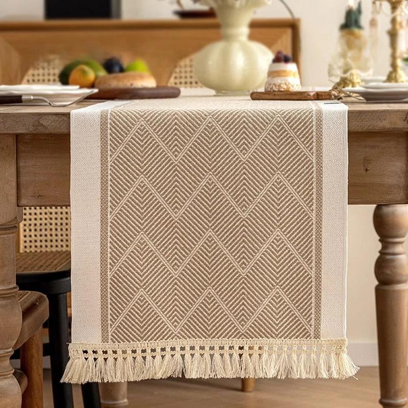 

1Pc Linen Polyester Table Runner Individual Table Placemats Tablecloth for Table Waterproof Cloth Table Runner camino de mesa 35x120cm