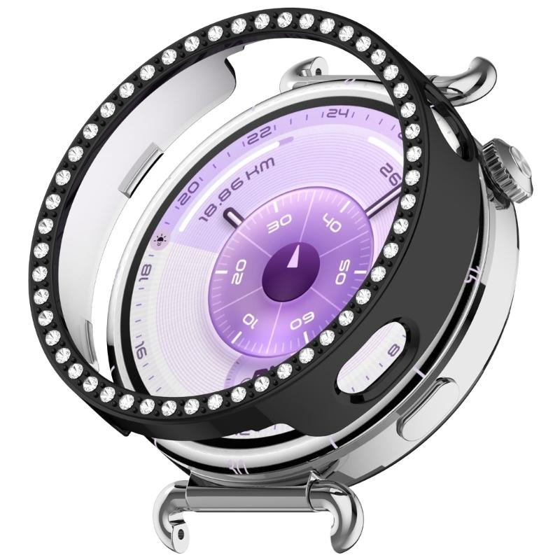 Scratch Resistant Watch Protective Case Frame for Watch GT6 41mm Smartwatch Hollowed Single Row Decorations