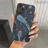 Whale Pattern Phone Case For iPhone 16 Pro Max Cases For iPhone 11 12 13 14 15 8 7 Plus 16e XR X XS Shockproof Silicone Cover