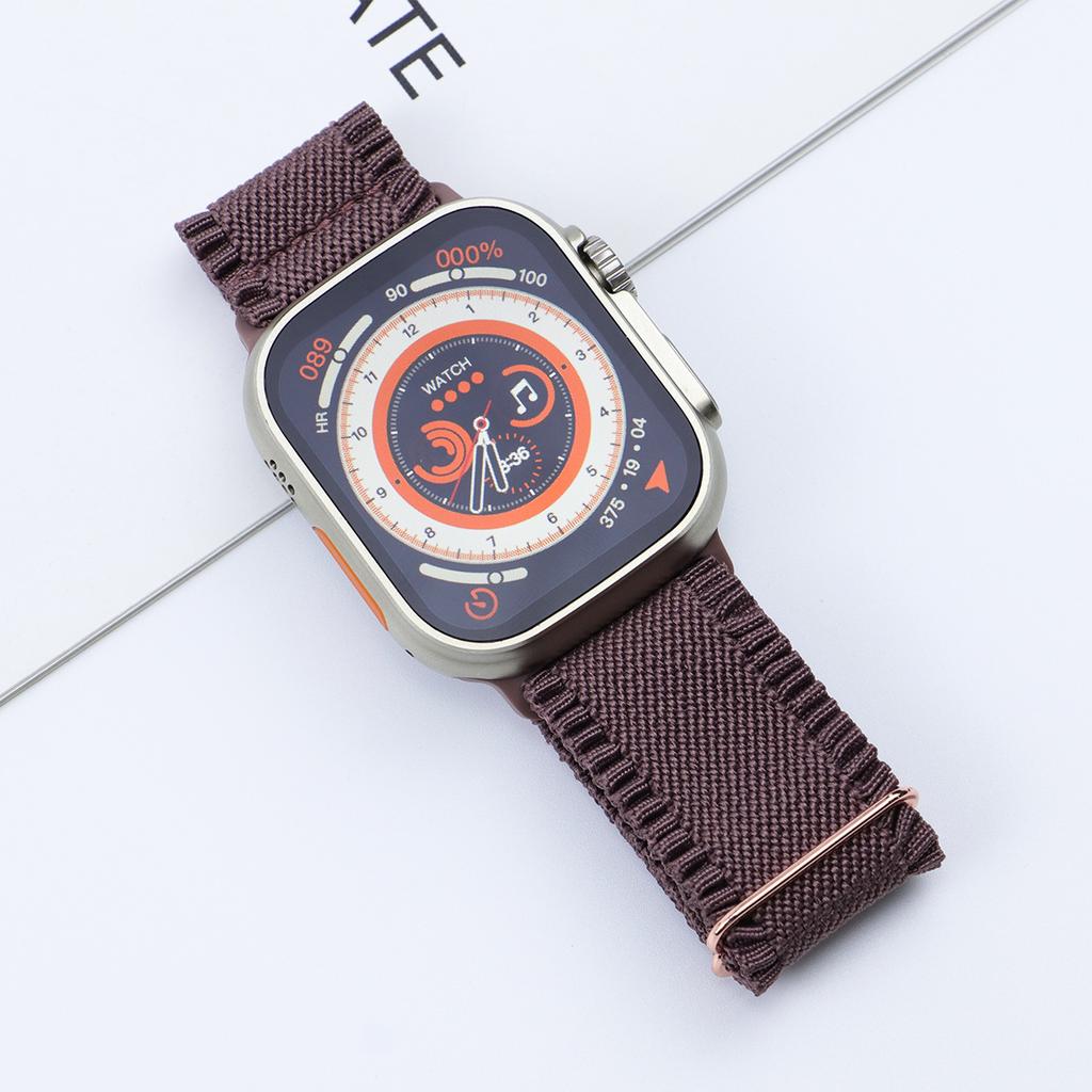 Elastic Nylon Strap for Apple Watch band 49mm 45mm 44mm 42 Loop Belt for iwatch series Ultra 8 7 6 SE 5 4 40mm 41mm 38 Bracelet