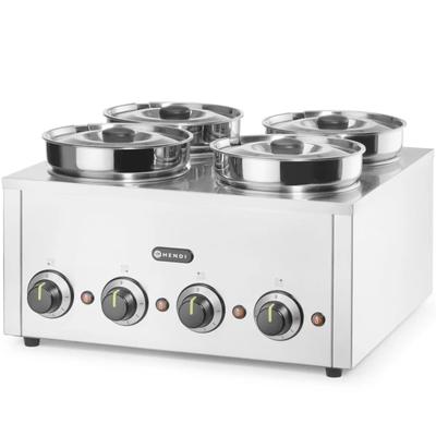 Bain-marie Electric Heater for Dishes, Sauces, Soups Thermosystem 4 800 W 4 X 4 L