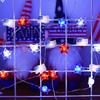 30 LED Patriotic String Lights Red White Blue Star Flag Fairy Lights Battery Operated 8 Modes Remote Timer for 4th July Memorial Day Decor